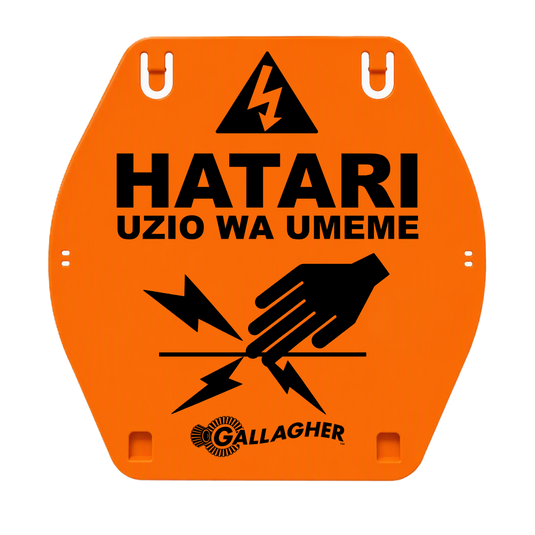 Warning Sign TZ UV Stabilized Plastic 150mm