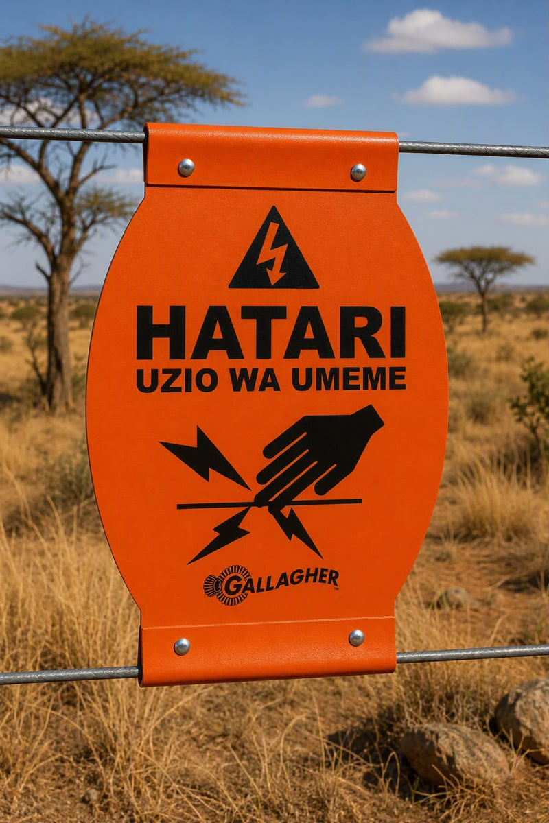 Load image into Gallery viewer, Warning Sign TZ Galvanized Steel 300mm

